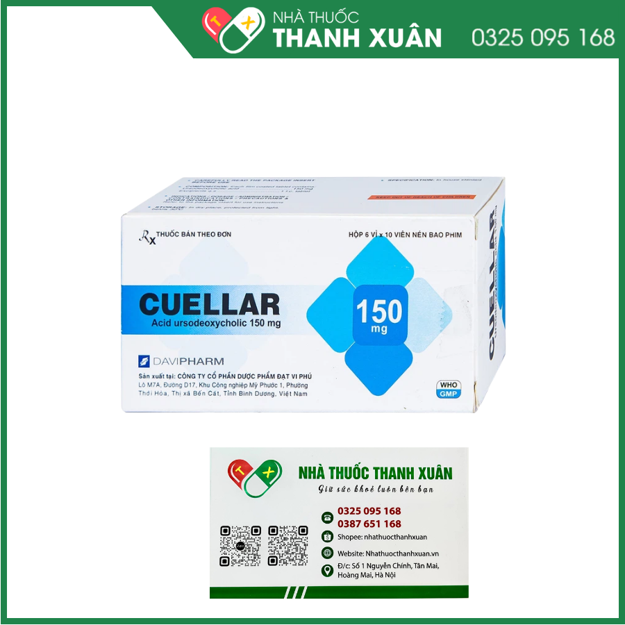 Cuellar 150 mg trị sỏi mật